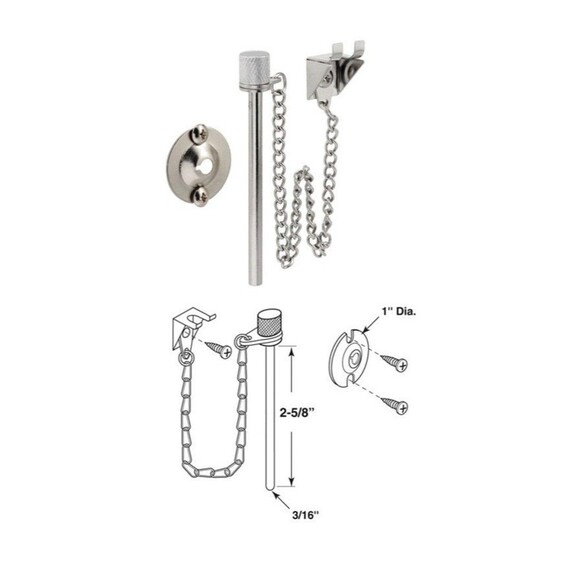 Sliding door Pin, Defender Patio Security U-9858 Prime-Line, New In Package - Picture 3 of 3